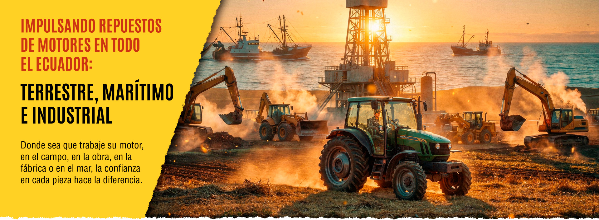 Impulsando repuestos de motores en todo el Ecuador
